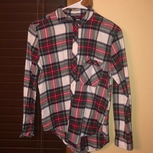 Urban Outfitters Flannel Shirt- Red, green & white